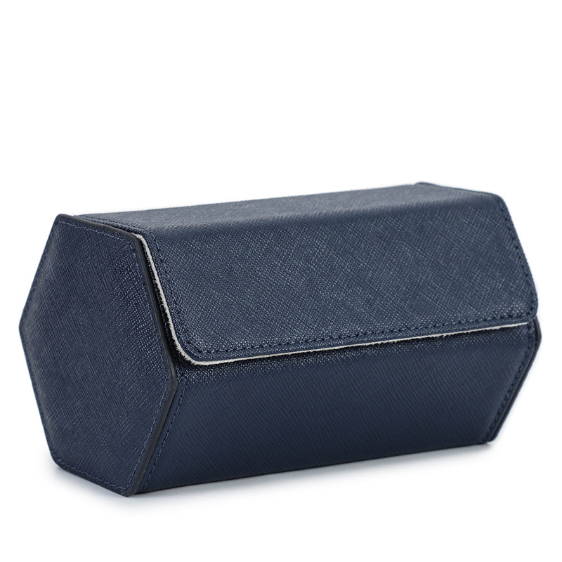 Luxury Genuine Leather Watch Storage Box Premium Travel & Display Organizer for 2 Watches